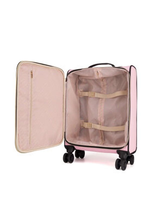 Juicy Couture Walizka kabinowa AEJXT4109TPO416 Różowy. Kolor: różowy. Materiał: materiał