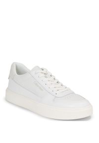 Sneakersy Calvin Klein Low Top Lace Up Bskt HM0HM01254 White Mix 0K5. Kolor: biały