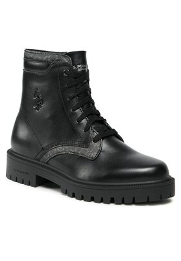 U.S. Polo Assn. Botki KARMA007 Czarny. Kolor: czarny. Materiał: skóra