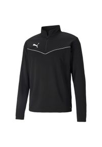Bluza piłkarska męska Puma teamRISE 1 4 Zip Top. Kolor: czarny, wielokolorowy, biały. Sport: piłka nożna