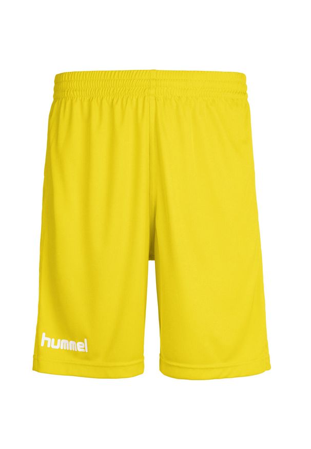 Spodenki sportowe dziecięce Hummel Core Kids Poly Shorts. Kolor: żółty. Styl: sportowy