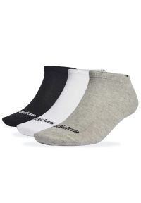 Adidas - Skarpety adidas Sportswear Think Linear Low-Cut Socks 3 Pairs IC1300 - multikolor. Kolor: wielokolorowy. Materiał: materiał, poliester, bawełna, elastan, nylon #1