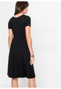 Sukienka z dżerseju bonprix czarny. Kolor: czarny. Materiał: jersey #5