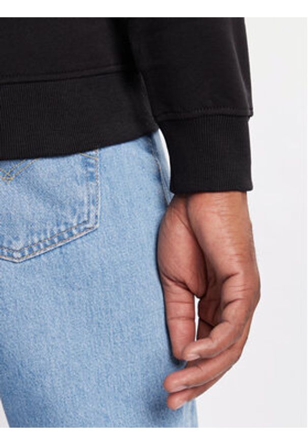 Tommy Jeans Bluza DM0DM22093 Czarny Relaxed Fit. Kolor: czarny. Materiał: bawełna