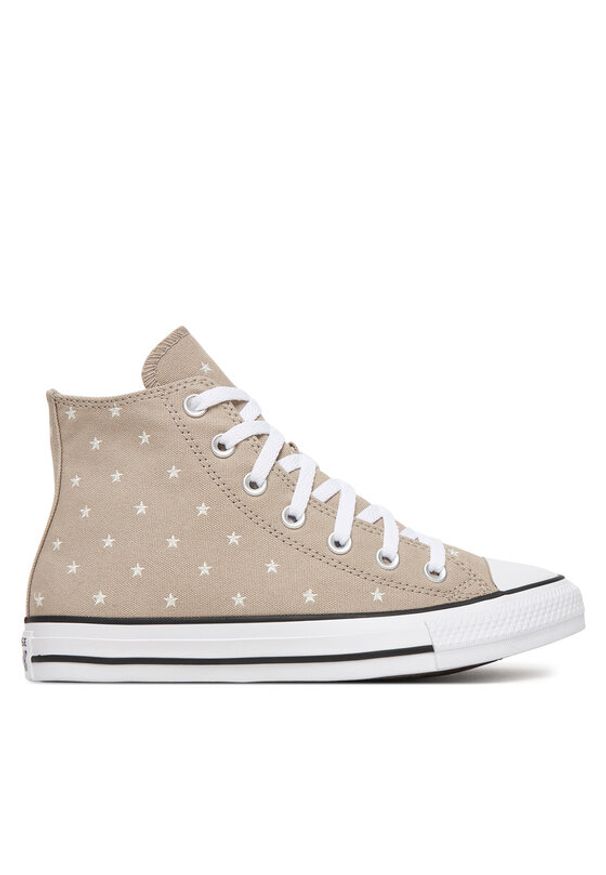 Converse Trampki Chuck Taylor All Star Embroidered Stars A16046C Beżowy. Kolor: beżowy. Materiał: materiał