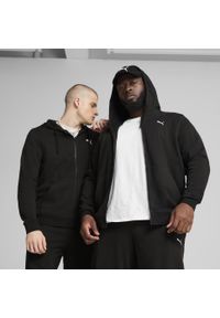 Puma - Męska rozpinana bluza z kapturem Essentials PUMA. Typ kołnierza: kaptur. Kolor: czarny. Materiał: prążkowany. Sport: bieganie
