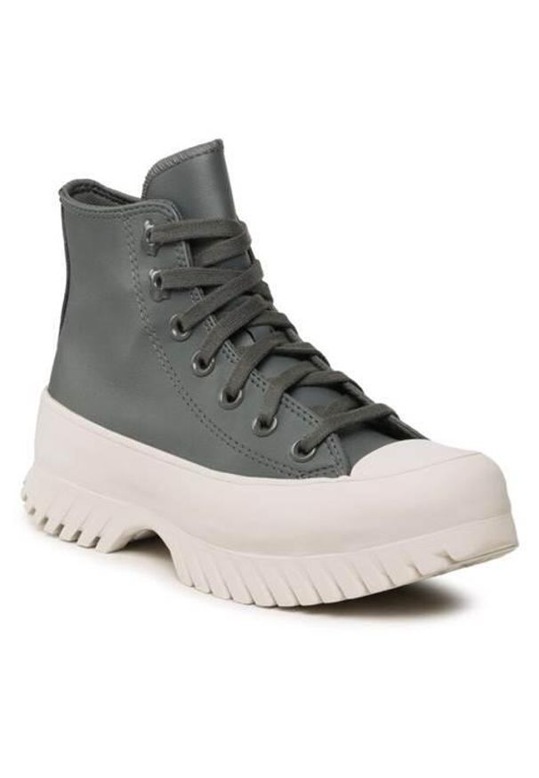 Buty do chodzenia damskie Converse Ctas Lugged 2. Wysokość cholewki: za kostkę. Kolor: szary, brązowy, wielokolorowy. Materiał: materiał, syntetyk. Szerokość cholewki: normalna. Sport: turystyka piesza