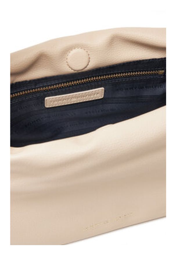 TOMMY HILFIGER - Tommy Hilfiger Torebka Th Soft Summer Mini Bucket AW0AW17541 Beżowy. Kolor: beżowy. Materiał: skórzane
