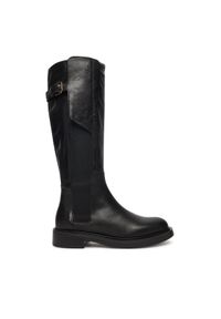 Pollini Kozaki SA26093G0NTK0000 Czarny. Kolor: czarny. Materiał: skóra