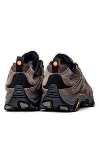 Buty trekkingowe męskie brązowe Merrell MOAB 3. Kolor: brązowy. Materiał: skóra ekologiczna, materiał, zamsz