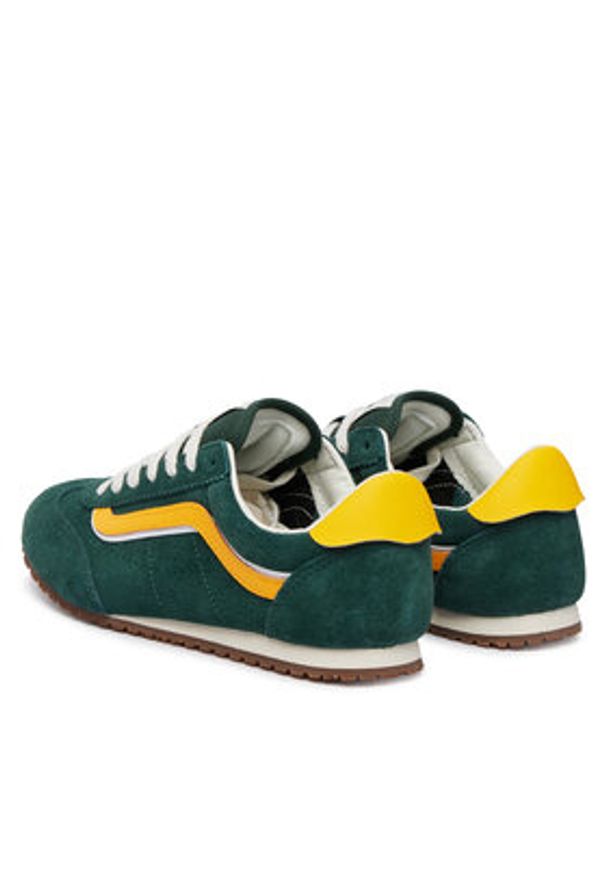 Vans Sneakersy Super Lowpro VN000XVK02I1 Zielony ciemny. Kolor: zielony. Materiał: skóra, zamsz