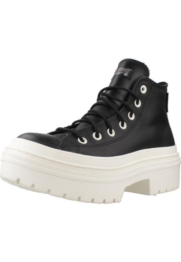 Tenisówki Converse Model Ctas Lugged Heel Hi Kolor Czarny. Kolor: czarny. Materiał: tkanina, skóra