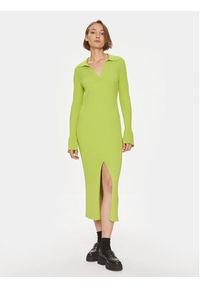 Hugo Sukienka dzianinowa Sharren 50507922 Zielony Slim Fit. Kolor: zielony. Materiał: wiskoza #7