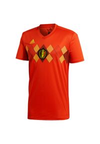 Adidas - Koszulka do piłki nożnej replika Belgia dla dzieci. Kolor: czerwony. Materiał: poliester, materiał. Technologia: ClimaCool (Adidas)
