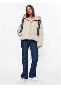 Calvin Klein Jeans Kurtka zimowa J20J221901 Beżowy Relaxed Fit. Kolor: beżowy. Materiał: syntetyk. Sezon: zima
