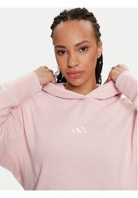 Adidas - adidas Bluza ALL SZN French Terry IY6812 Różowy Loose Fit. Kolor: różowy. Materiał: bawełna