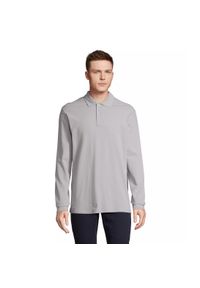 SOL'S - Koszulka polo z długim rękawem Sol's Pacific. Typ kołnierza: polo. Kolor: wielokolorowy, niebieski, szary. Długość rękawa: długi rękaw. Długość: długie #1