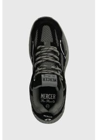 Mercer Amsterdam sneakersy The Re-Run MAX Nubuck kolor czarny ME233004. Nosek buta: okrągły. Zapięcie: sznurówki. Kolor: czarny. Materiał: nubuk. Sport: bieganie #2