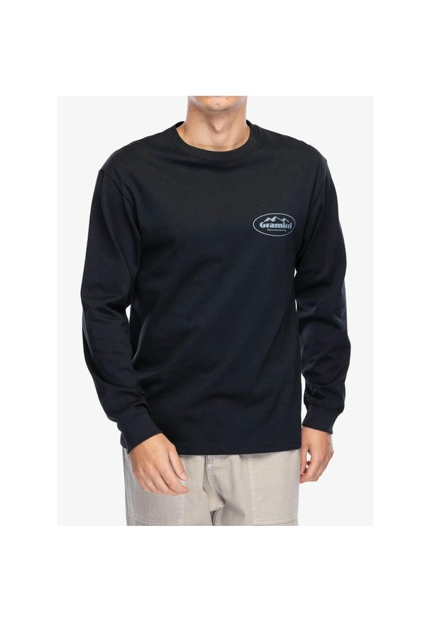 Longsleeve Gramicci Mountaineering LS Tee. Kolor: czarny. Długość rękawa: długi rękaw. Sport: turystyka piesza