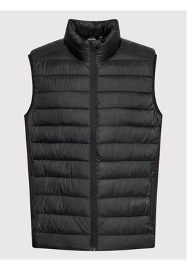 Calvin Klein Kamizelka Side Logo K10K108292 Czarny Regular Fit. Kolor: czarny. Materiał: syntetyk