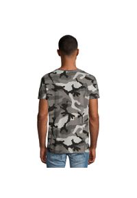 SOL'S - Męska Koszulka Camo. Kolor: szary