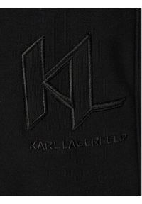 Karl Lagerfeld - KARL LAGERFELD Spodnie dresowe 705019 563900 Czarny Regular Fit. Kolor: czarny. Materiał: bawełna #3