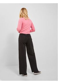 JJXX Sweter 12224416 Różowy Slim Fit. Kolor: różowy. Materiał: wiskoza #5