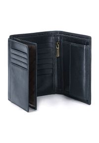 Wittchen - Męski portfel skórzany duży. Kolor: niebieski. Materiał: skóra #3
