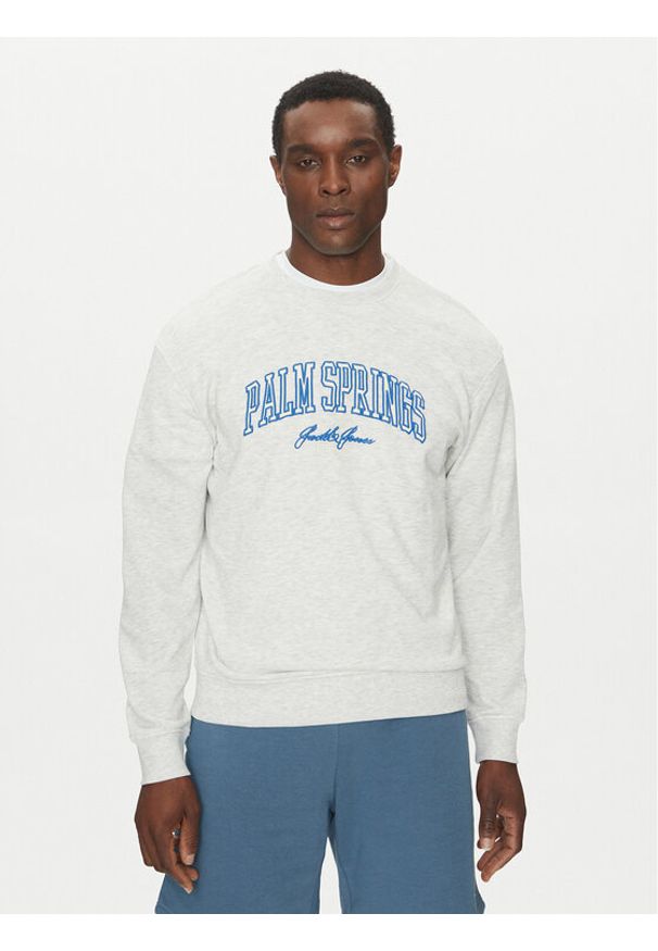 Jack & Jones - Jack&Jones Bluza Detroit 12268470 Szary Relaxed Fit. Kolor: szary. Materiał: syntetyk