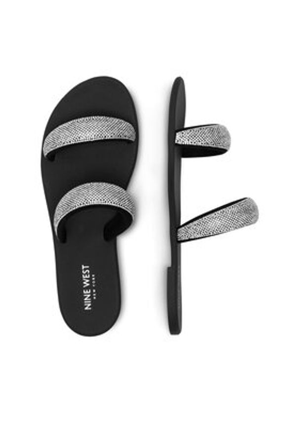Nine West Klapki WFA2735-1 Srebrny. Kolor: srebrny. Materiał: materiał
