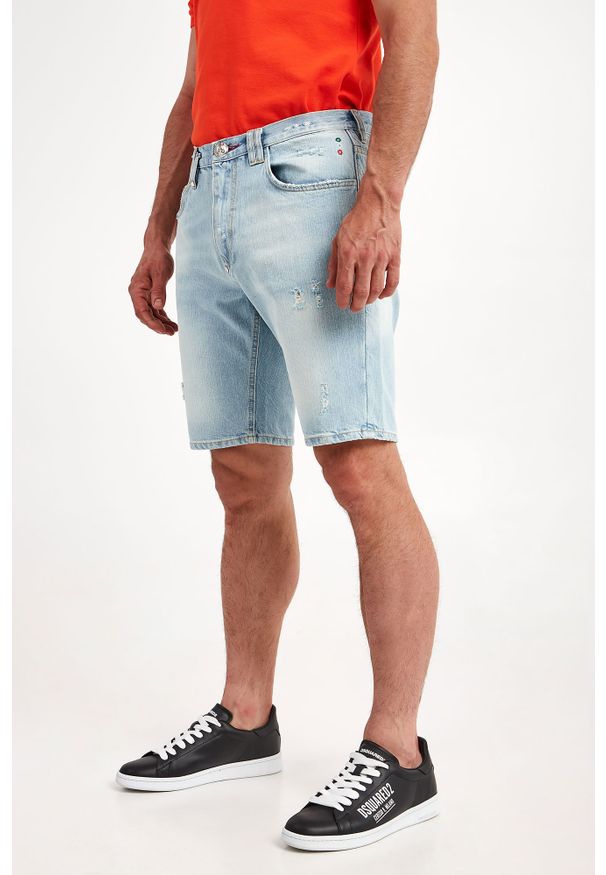 Philipp Plein - Spodenki jeansowe Mykonos PHILIPP PLEIN. Materiał: jeans
