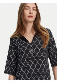 Max Mara Beachwear Sukienka codzienna Aidone 2516621079 Czarny Relaxed Fit. Okazja: na co dzień. Kolor: czarny. Materiał: wiskoza. Typ sukienki: proste. Styl: casual