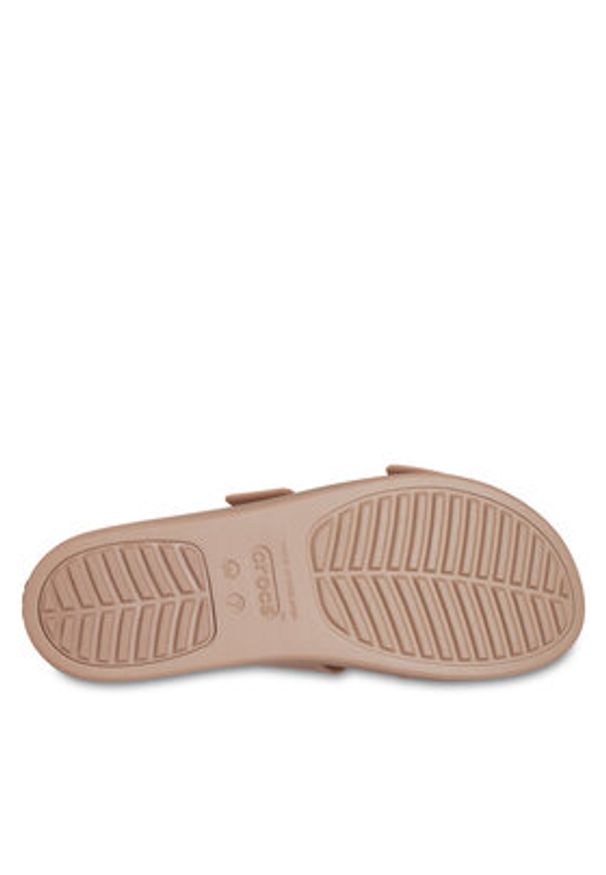 Crocs Klapki Brooklyn Low Wedge Sandal W 207431 Beżowy. Kolor: beżowy