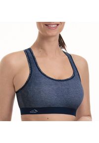 ANITA ACTIVE - Stanik do biegania Pan Alp z wysoki poziomem podtrzymywania. Kolor: niebieski. Materiał: poliamid, elastan, poliester. Sport: fitness