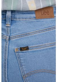 Lee jeansy IVY LIGHT RUBY damskie high waist. Stan: podwyższony. Kolor: niebieski