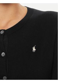 Polo Ralph Lauren Kardigan 211891672006 Czarny Regular Fit. Typ kołnierza: polo. Kolor: czarny. Materiał: bawełna #5