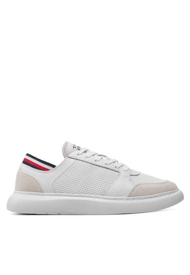 TOMMY HILFIGER - Tommy Hilfiger Sneakersy Lightweight Cup Seasonal Mix FM0FM04961 Biały. Kolor: biały. Materiał: materiał