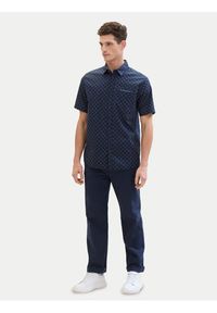 Tom Tailor Koszula 1040138 Granatowy Regular Fit. Kolor: niebieski. Materiał: bawełna