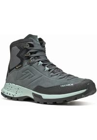 TECNICA - Buty trekkingowe damskie Tecnica Forge Hike Mid Gtx. Wysokość cholewki: za kostkę. Kolor: szary. Materiał: materiał, syntetyk. Szerokość cholewki: normalna. Styl: sportowy #1
