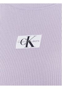 Calvin Klein Jeans Golf J20J221688 Fioletowy Slim Fit. Typ kołnierza: golf. Kolor: fioletowy. Materiał: lyocell #5