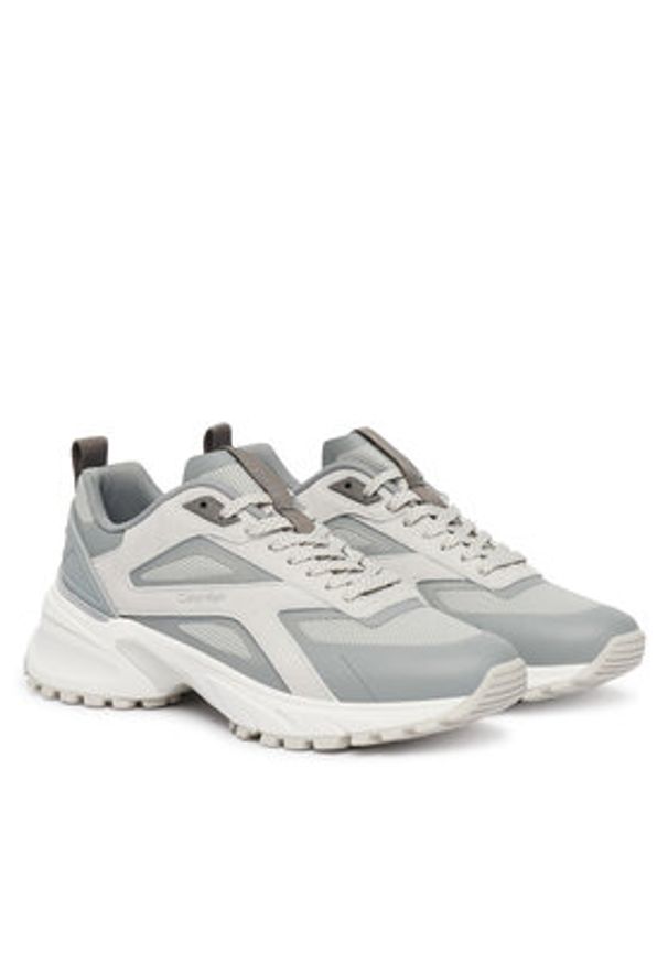 Calvin Klein Sneakersy Hike Runner Ck Stripe Refl Su HW0HW03107 Szary. Kolor: szary. Materiał: materiał