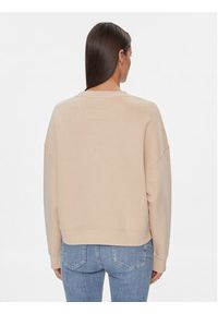 Guess Bluza W4RQ11 K9Z21 Beżowy Regular Fit. Kolor: beżowy. Materiał: bawełna #5