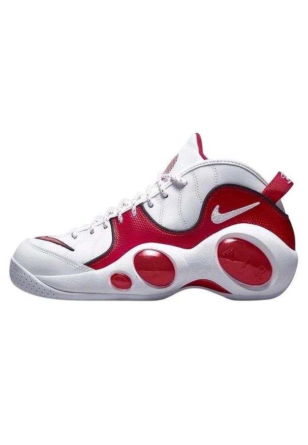 Nike - Męskie Skórzane Buty Air Zoom 95 Flight. Kolor: czerwony, biały, wielokolorowy. Materiał: skóra. Sezon: zima