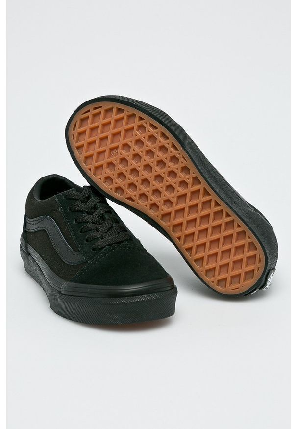 Vans - Tenisówki Old Skool. Nosek buta: okrągły. Zapięcie: sznurówki. Kolor: czarny. Materiał: guma