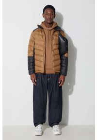 columbia - Columbia kurtka sportowa Labyrinth Loop Hooded Ja kolor beżowy zimowa 1957343. Kolor: beżowy. Materiał: skóra, materiał, włókno. Sezon: zima. Styl: sportowy #7