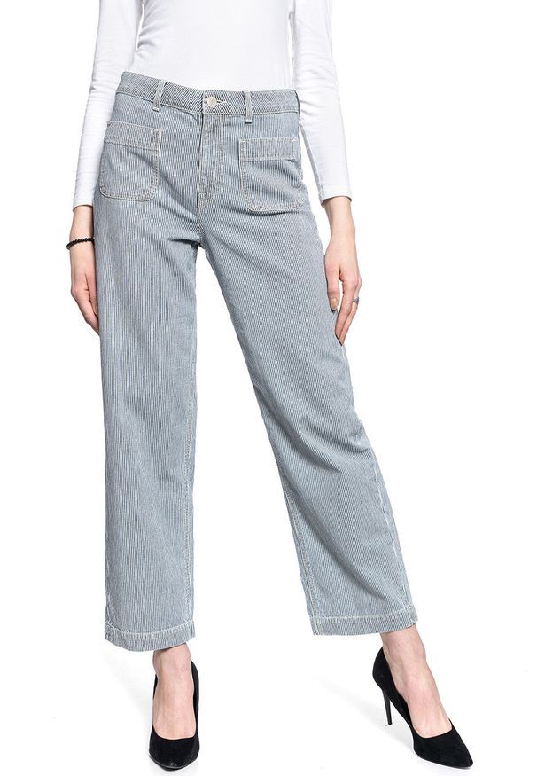 Lee - LEE WIDE LEG DAMSKIE SPODNIE JEANSOWE L30YIWLX 112106890