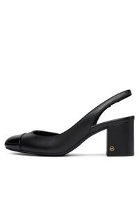 MICHAEL Michael Kors Czółenka Perla Flex Sling Pump 40R4PLMP1L Czarny. Kolor: czarny. Materiał: skóra