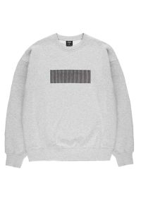 Bluza Prosto Crewneck Cameleo KL242MSWE1032 - szara. Okazja: na spacer, na co dzień. Kolor: szary. Materiał: bawełna, poliester, materiał, dresówka. Wzór: aplikacja. Styl: klasyczny, casual. Sport: turystyka piesza