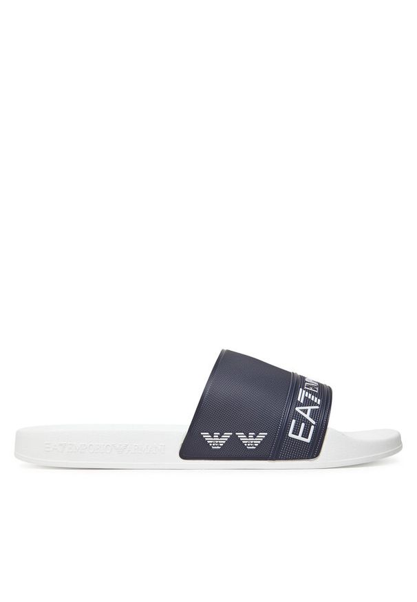 Klapki EA7 Emporio Armani. Kolor: niebieski
