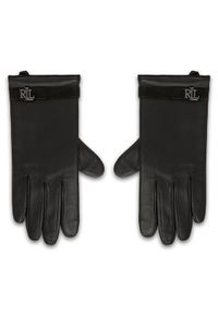 Lauren Ralph Lauren - LAUREN RALPH LAUREN Rękawiczki 454927240001 Czarny. Kolor: czarny. Materiał: skóra